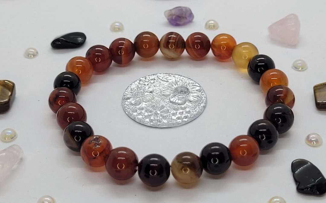 BRACELET PIERRE AGATE ORANGE