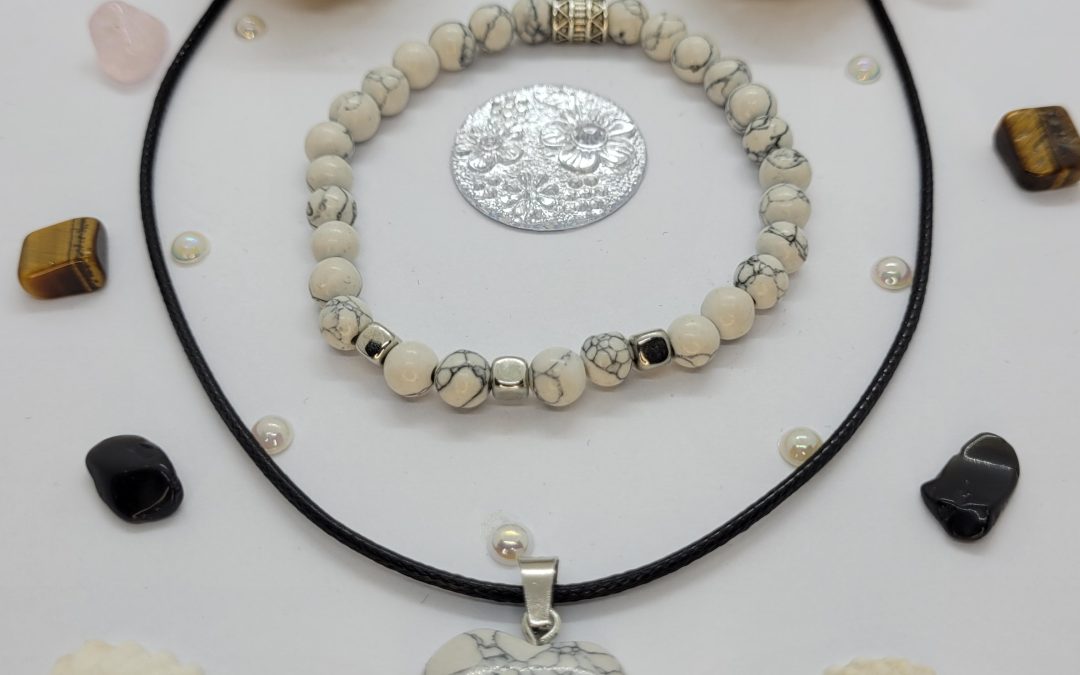PARURE HOWLITE BLANCHE