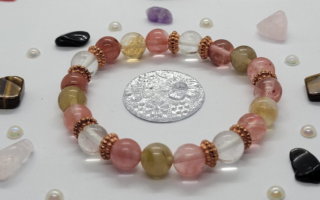BRACELET PIERRE TOURMALINE MELON D&rsquo;EAU