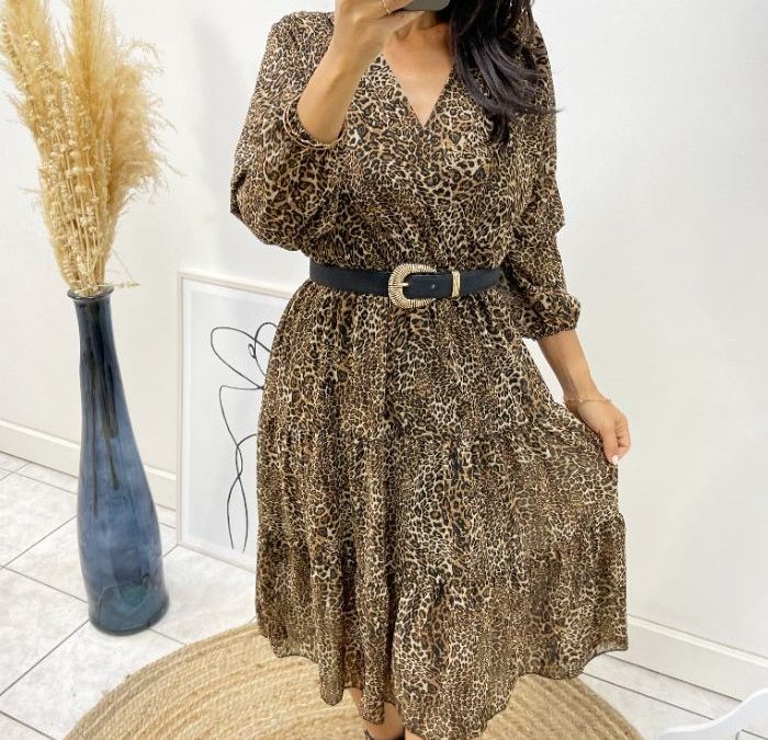 ROBE MOTIF LÉOPARD