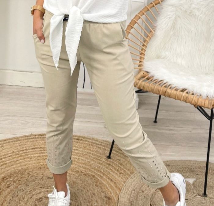 PANTALON A STRASS
