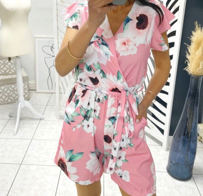 COMBI SHORT A FLEURS